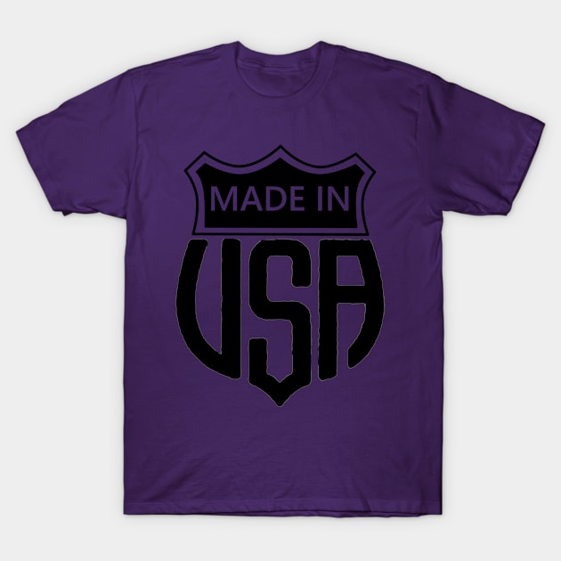 Made In USA Road Sign T-Shirt by CharJens